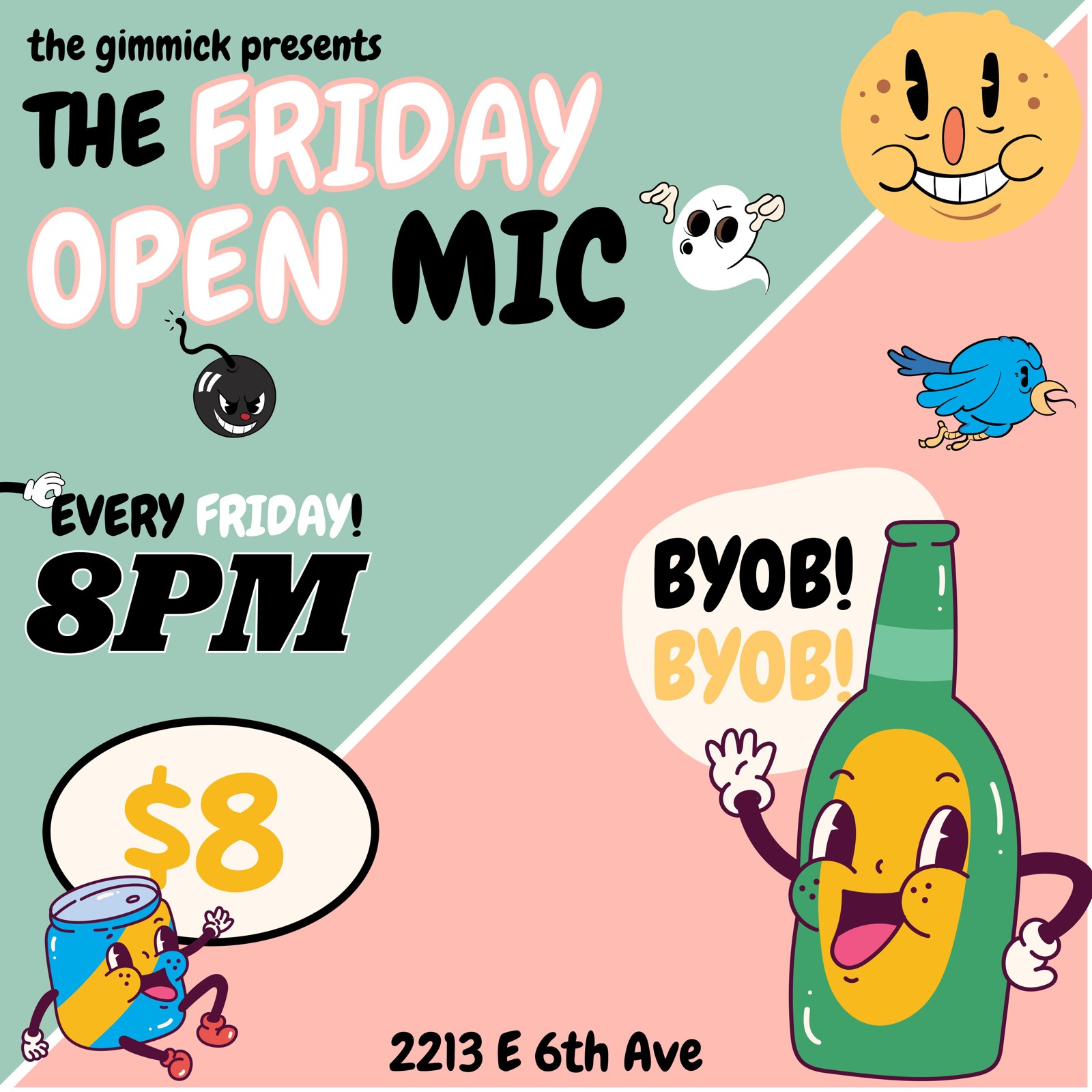 Weekly Open Mics at The Gimmick in Ybor